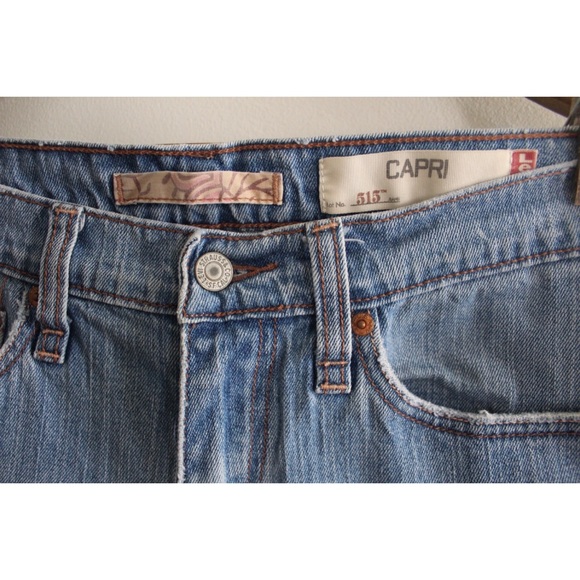 Levi’s 515 Capri Lightwash Jeans 8 29 - Picture 4 of 8